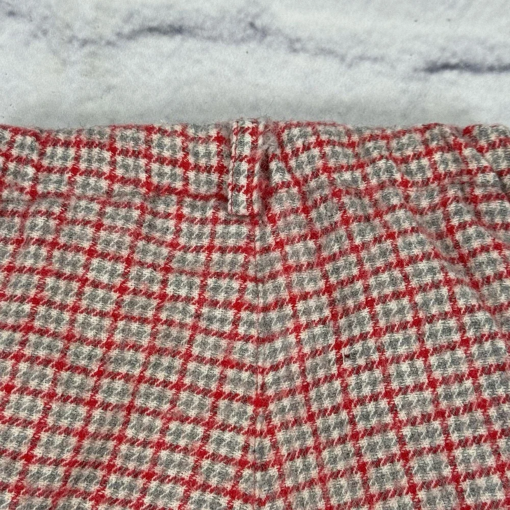 Vintage MAFRAT Italy Baby‎ 100% Wool Pants Size 0M Prince Of Wales Check Lined